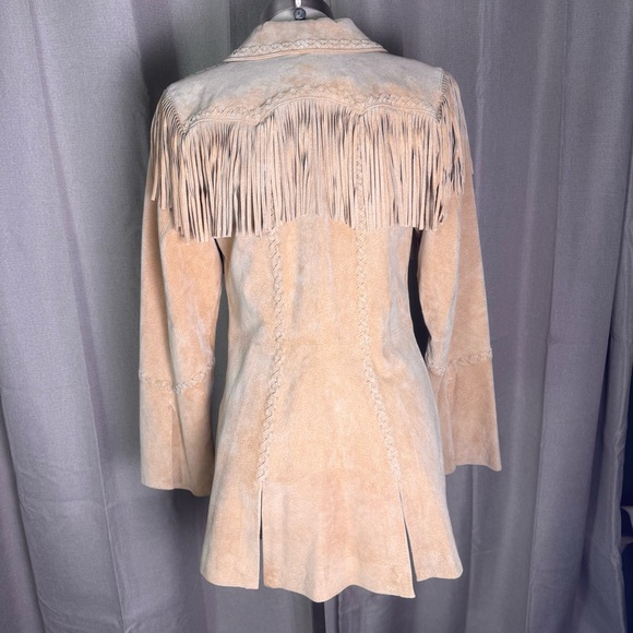 Panhandle Slim Vintage 100% Leather Western Fringe Jacket - Picture 5 of 9
